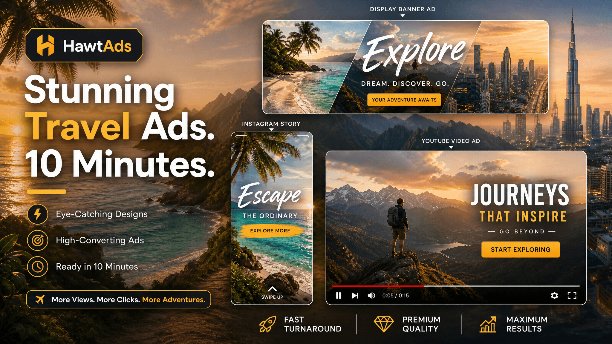 Travel & Lifestyle Advertisers: Create Beautiful Campaign Assets in Under 10 Minutes