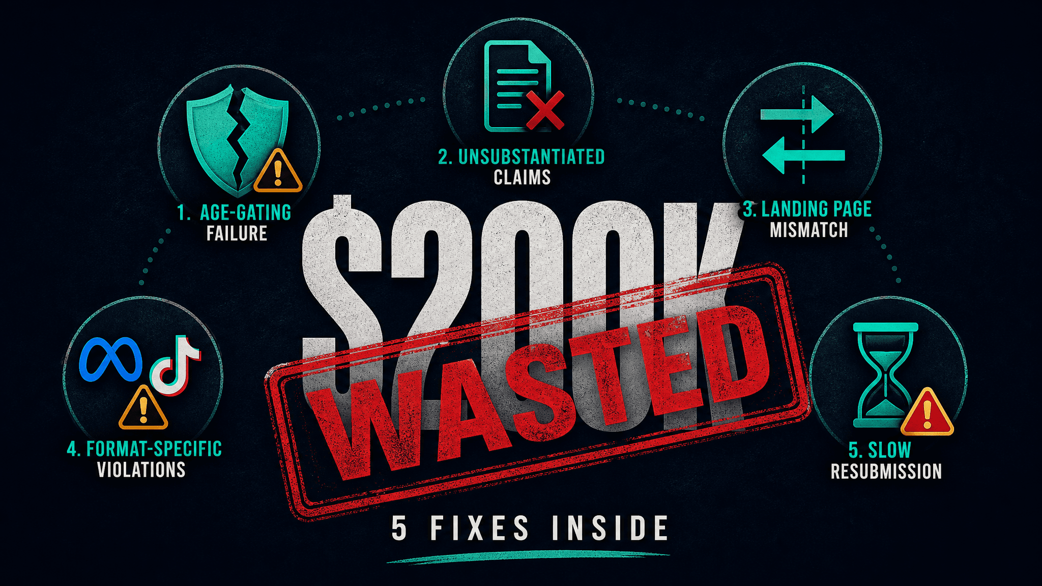 5 Compliance Mistakes That Killed $200K in Ad Spend Last Quarter (And the Fix)